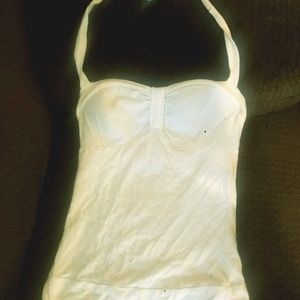 White Halter Top